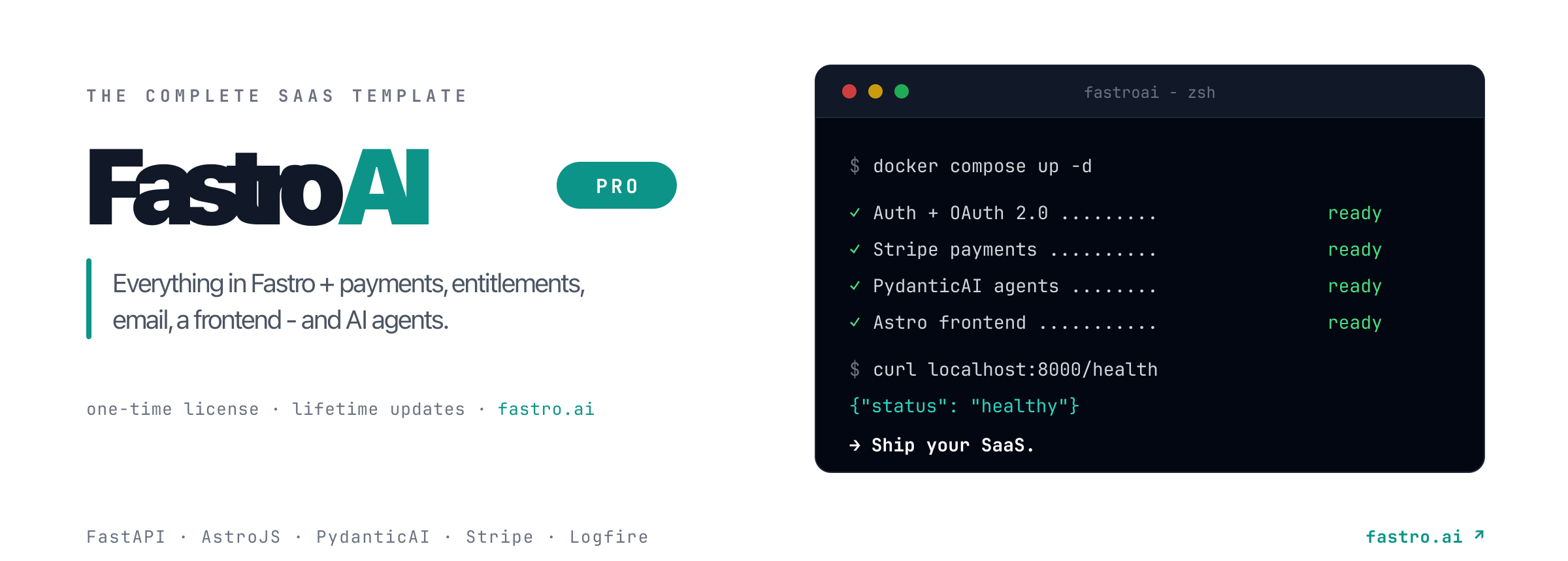 FastroAI - the complete SaaS template