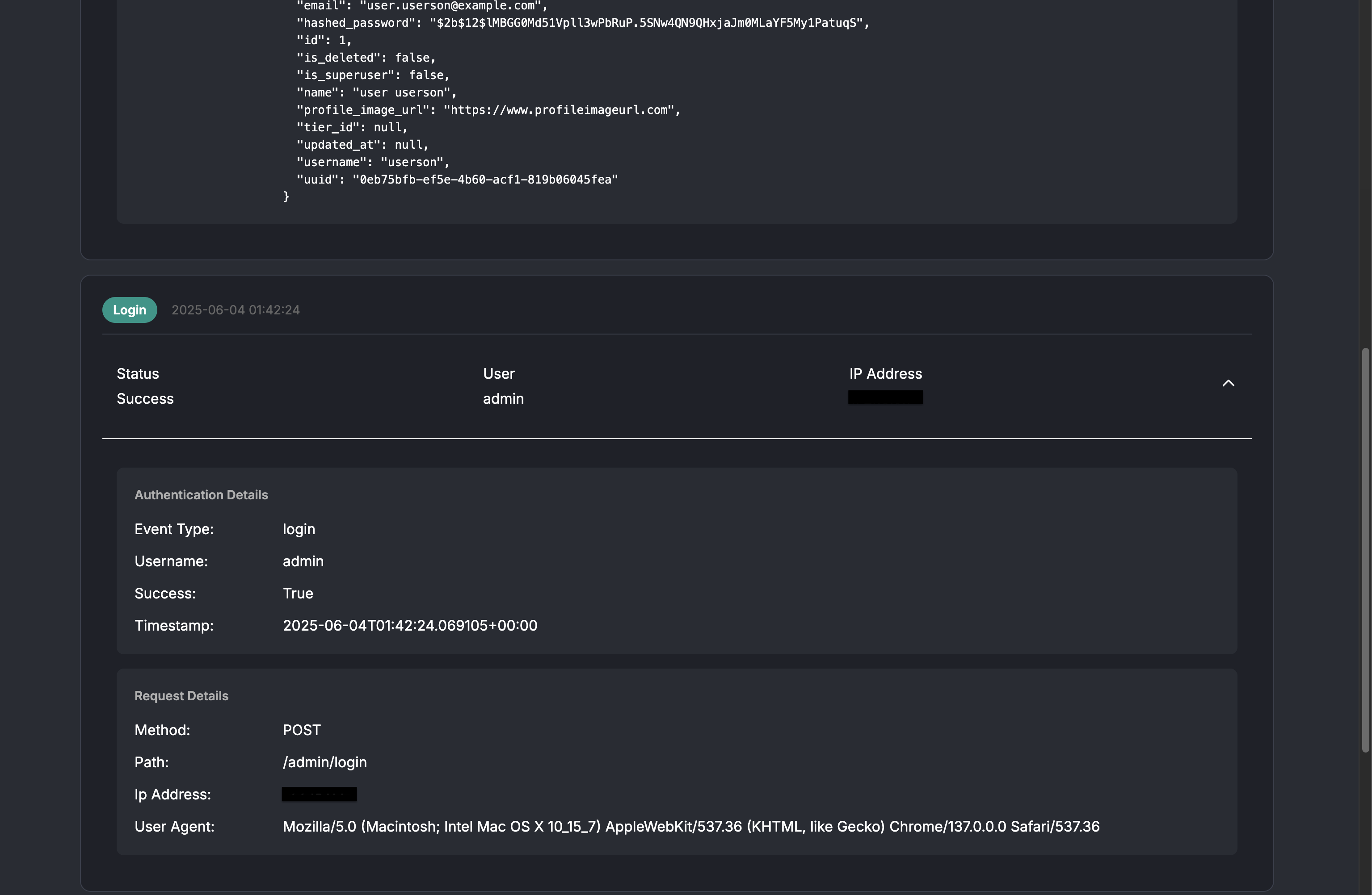 Event Log Details
