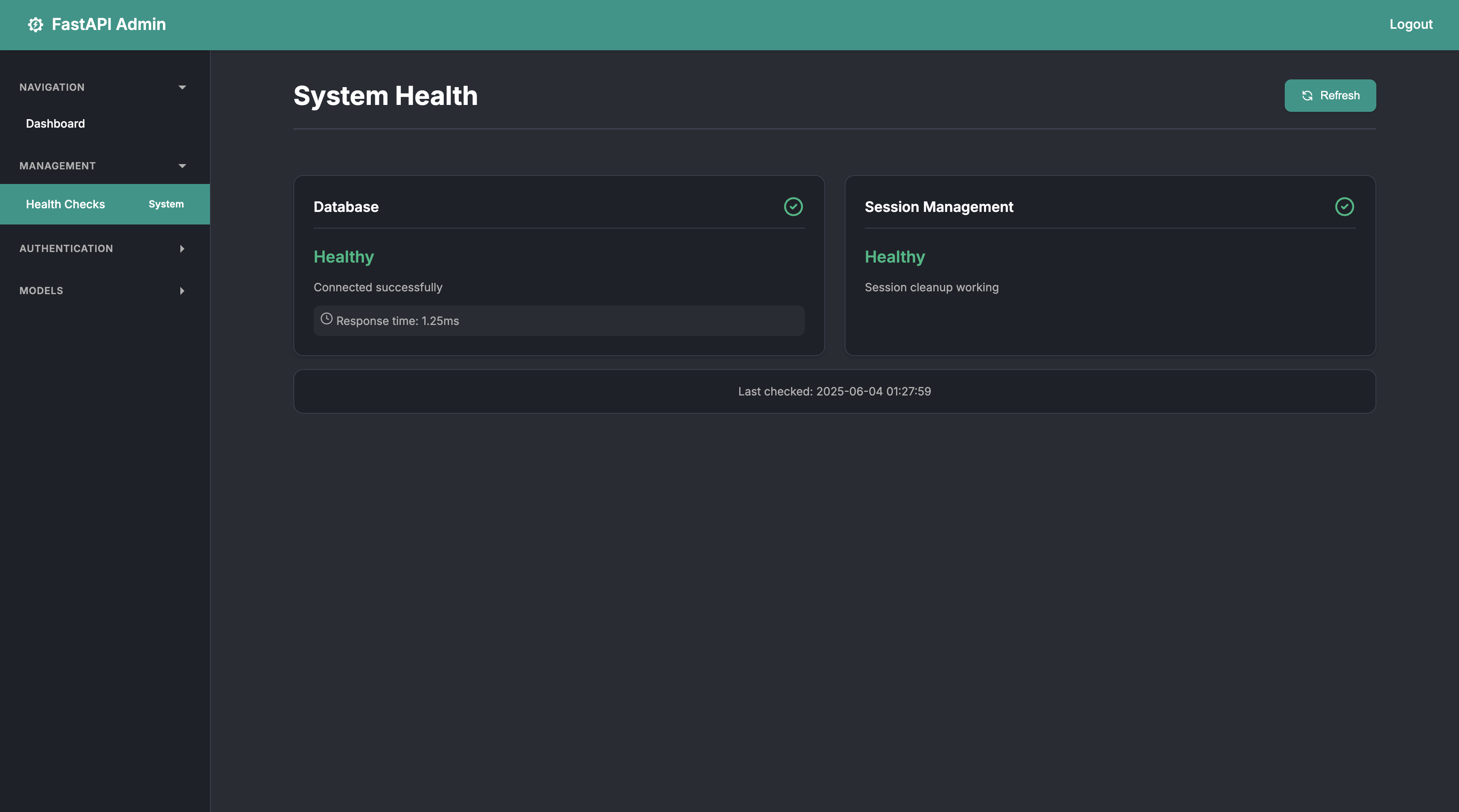 Health Monitoring Dashboard